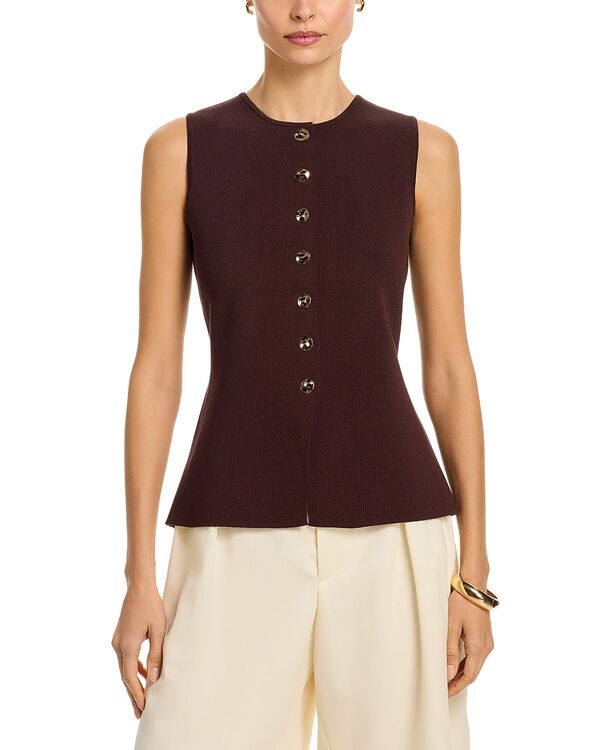 アクア レディース アウター ニット・セーター ノースリーブ AQUA Sleevelessweater - Exclusive Chocolate Brown ブラウン 12,946円