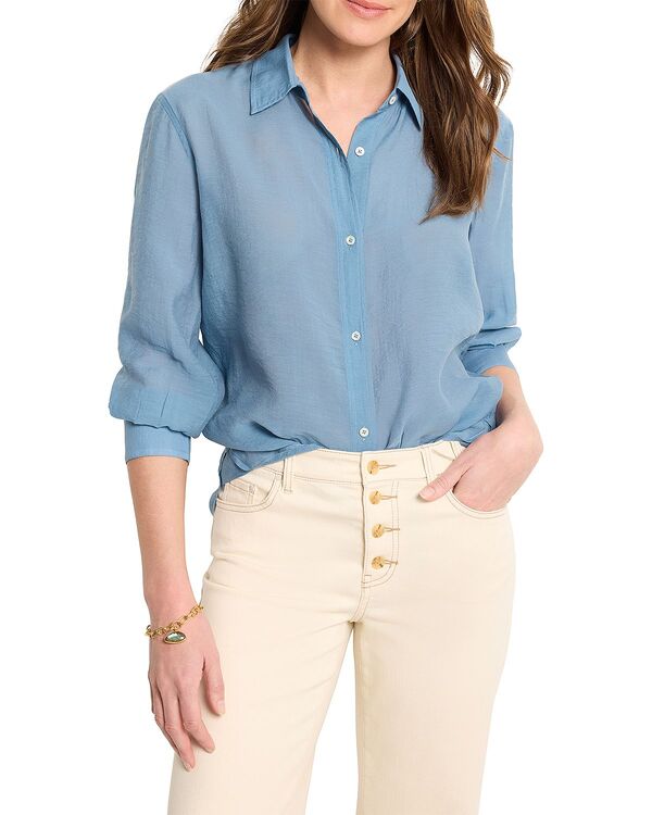 ニックプラスゾーイ レディース トップス シャツ NIC+ZOE Breeze Shirt Misty Blue ブルー
