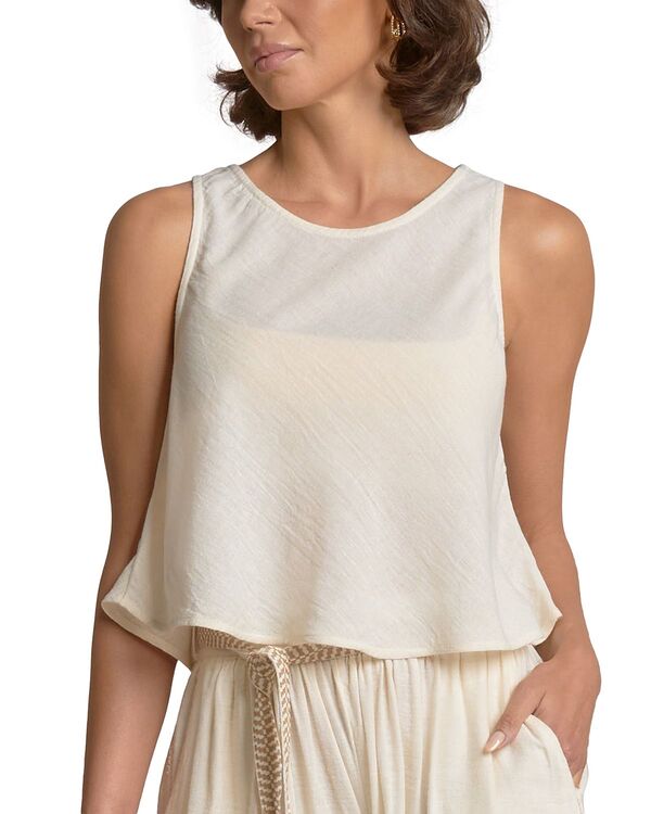 エラン レディース トップス タンクトップ Elan Flair Tank Top Off White オフホワイト