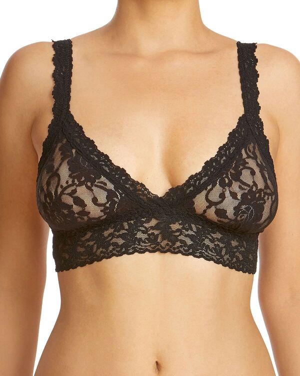 ハンキーパンキー レディース アンダーウェア ブラジャー レース Hanky Panky Signature Lace Crossover Bralette Black ブラック