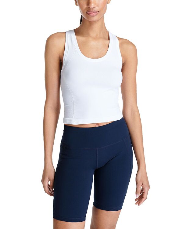 スウェッティベティ レディース トップス タンクトップ Sweaty Betty Athlete Crop Seamless Gym Tank Top White ホワイト