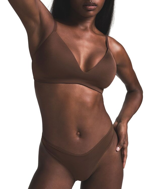 スキムズ レディース トップス シャツ SKIMS Wireless Form T-Shirt Demi Bra Cocoa ココア