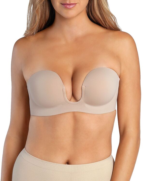 ファッションフォーム レディース アンダーウェア ブラジャー 背中開き ストラップレス Fashion Forms Voluptuous U-Plunge Backlesstrapless Adhesive Bra Nude