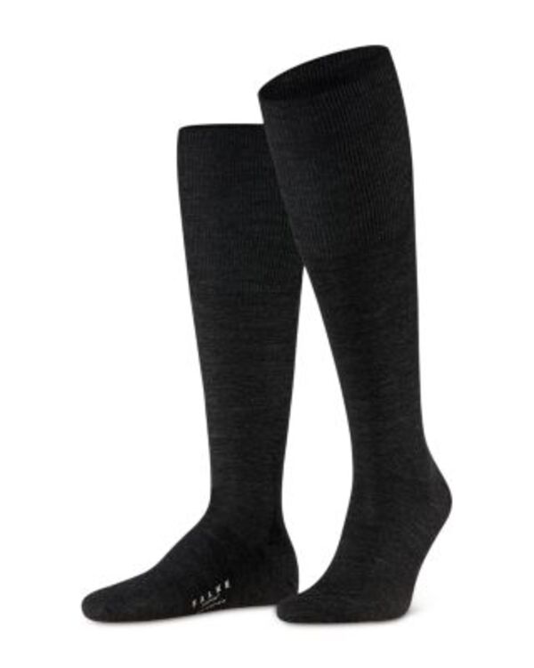 ファルケ メンズ アンダーウェア 靴下 ウール Falke Airport Merino Wool Blend Knee High Socks Anthra Melange