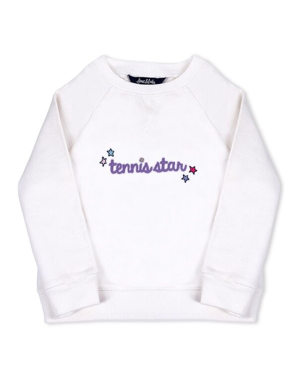 アメアンドルル レディース アウター パーカー・スウェット シャツ Ame & Lulunisex Tennistar White Sweatshirt White ホワイト|ReVida 店