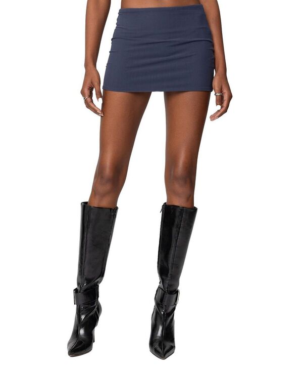アディクテッド レディース ボトムスカート ミニ メッシュ Edikted Vivi Mesh Mini Skirt Blue ブルー