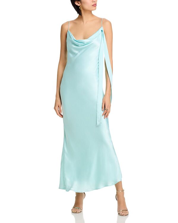 バードット レディース トップス ワンピース Bardot Renu Cowlneck Dress Aqua アクア