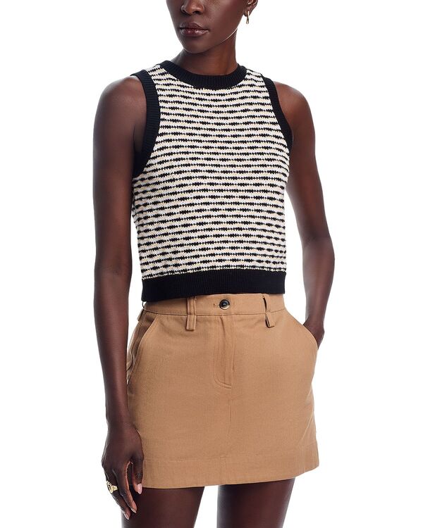 525 亜米利加 レディース トップス 貯蔵タンクいの一番 525 America 525 Alice Wavy Stripedemi Tank Top Sandollar 砂子 トップス-タンクトップ