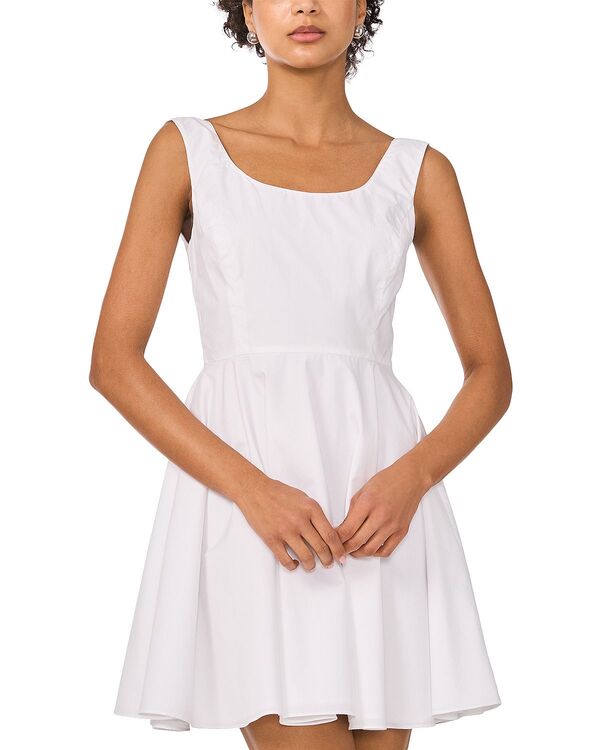 ワンステイト レディース トップス ワンピース ミニ カットアウト 1.STATE Cutouts Mini Dress Ultra White ホワイト