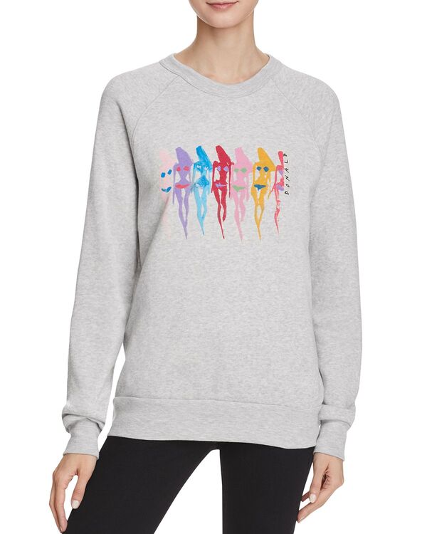 オルタナティヴ レディース アウター パーカー・スウェット プルオーバー ALTERNATIVE Stand Up To Breast Cancer Sweatshirt Ecoatmeal/Graphic オートミール レディースファッション-パーカー