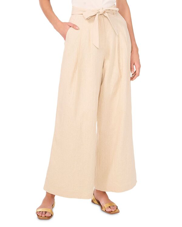 ヴィンスカムート レディース ボトムス カジュアルパンツ ワイドレッグ VINCE CAMUTO Wide Leg Tie Waist Pants Oyster Grey グレー