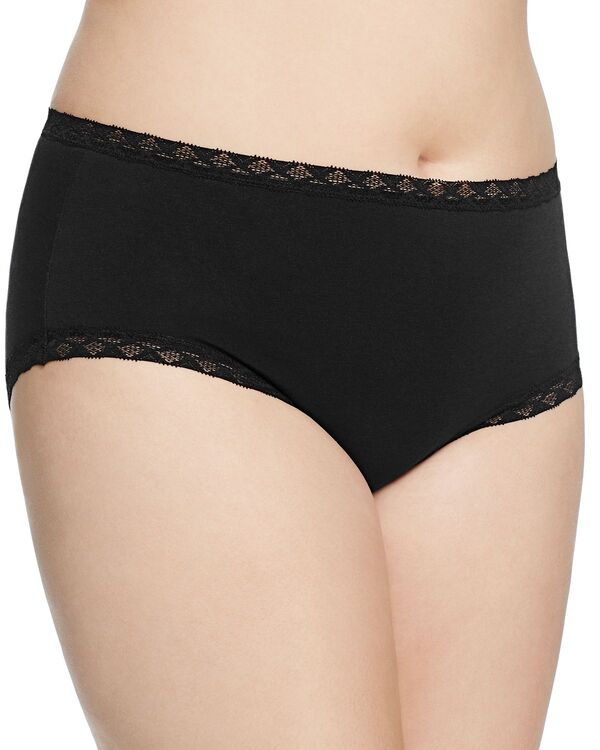 ナトリ レディース アンダー御召しもの ズボン下 Natori Bliss Full Briefs Black 黒いこと