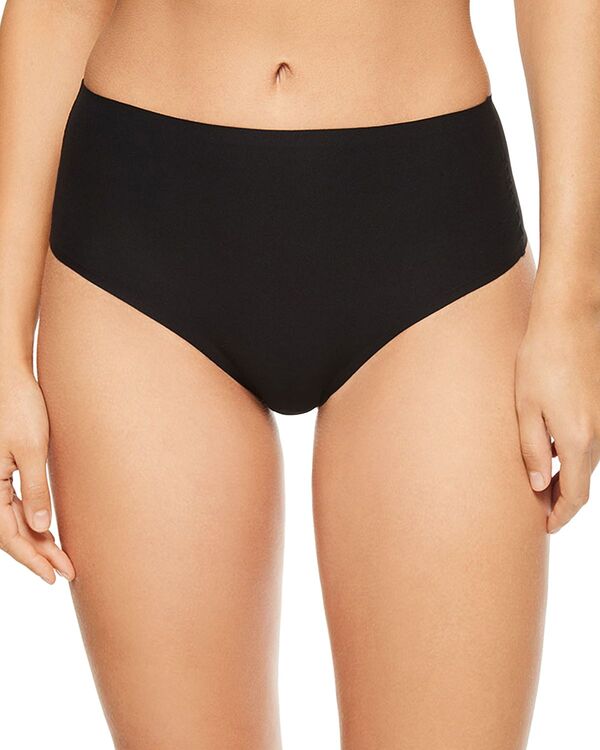シャントル レディース アンダー御召しもの ズボン下 ご機嫌酉の方角 Chantelle Soft Stretch One Size High Waist Retro Thong Black 黒いこと