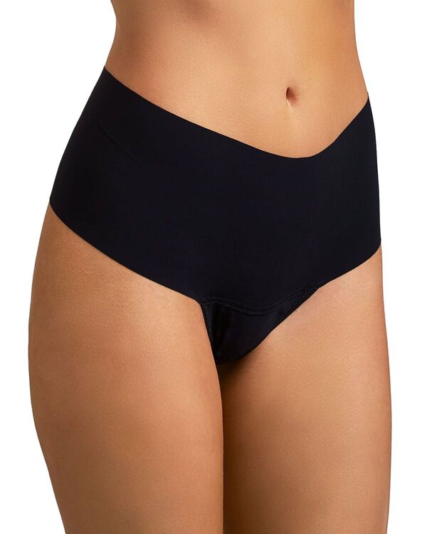 ハンキーパンキー レディース アンダーウェア パンツ Hanky Panky BreatheSoft High Rise Thong Black ブラック