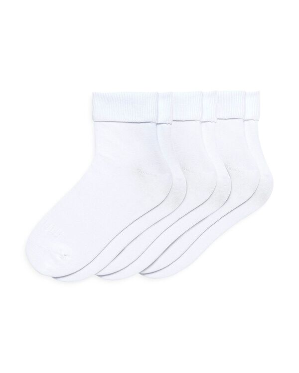 ヒュー レディース アンダーお召しもの ソックス HUE Bobby Socks Pack of 3 White 白いこと