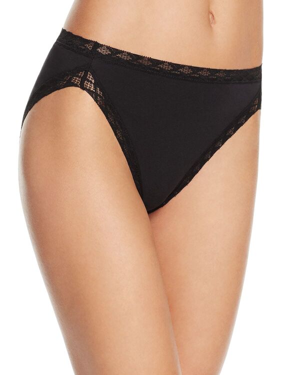ナトリ レディース アンダー御召しもの ズボン下 Natori Bliss French Cut Bikinis Black 黒いこと