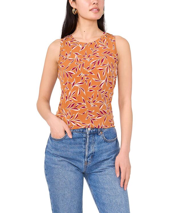 ヴィンスカムート レディース トップス タンクトップ VINCE CAMUTO Keyhole Back Tank Top Chili