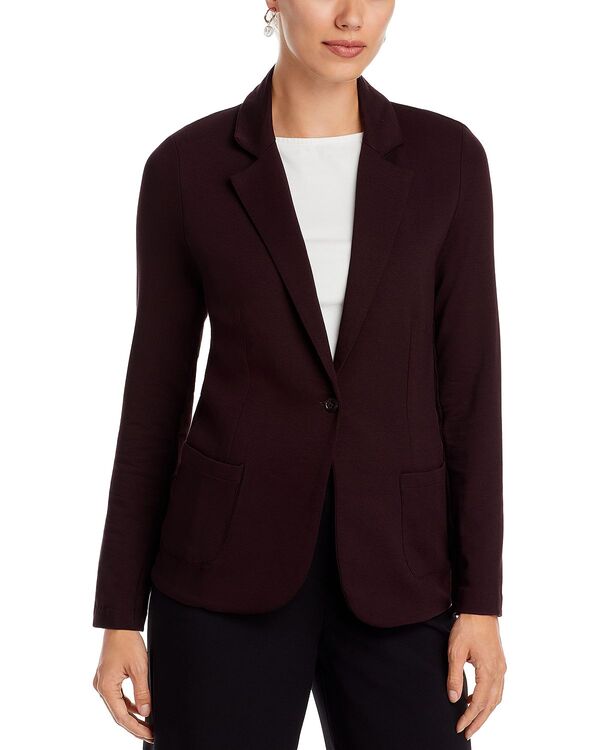 マジェスティック レディース アウター ジャケット・ブルゾン ブレザー ニット Majestic Filatures Knit Blazer Aubergine オーバージーン