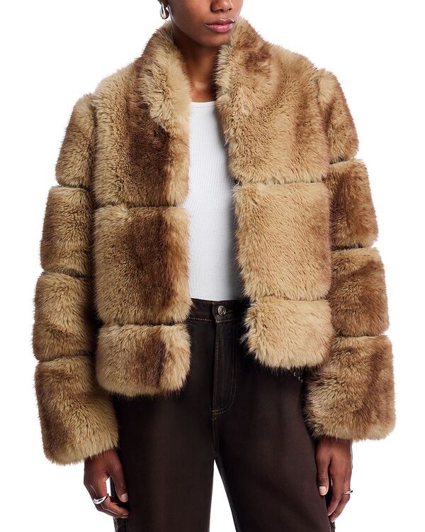 アパリス レディース アウター コート Apparisai Faux Mink Coat Blonde Mink ミンク
