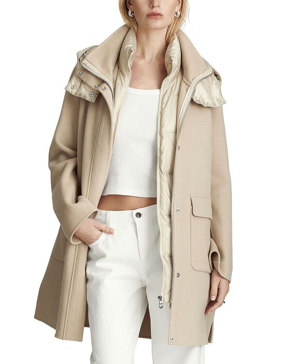 ダウンレビー レディース アウター コート Dawn Levy Bristol Hooded Coat Almond