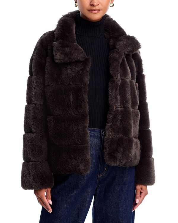 アクア レディース アウター ジャケット・ブルゾン AQUA Faux Fur Jacket - Exclusivespresso