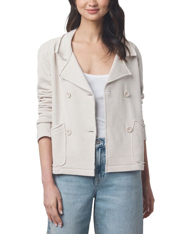 スプレンディット レディース アウター ジャケット・ブルゾン パイル ブレザー Splendid French Terry Double Breasted Blazer Pale Oak Heather ヘザー