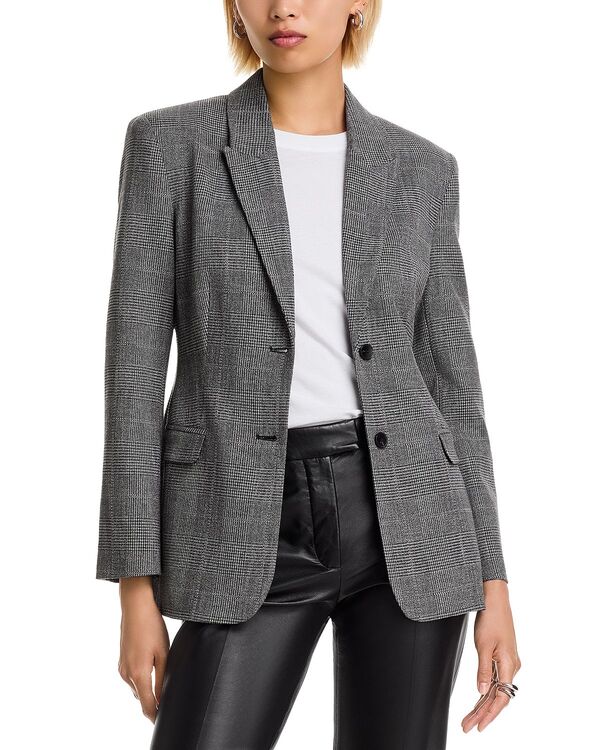 フレンチコネクション レディース アウター ジャケット・ブルゾン FRENCH CONNECTION Owen Plaid Suiting Jacket Charcoal チャコール