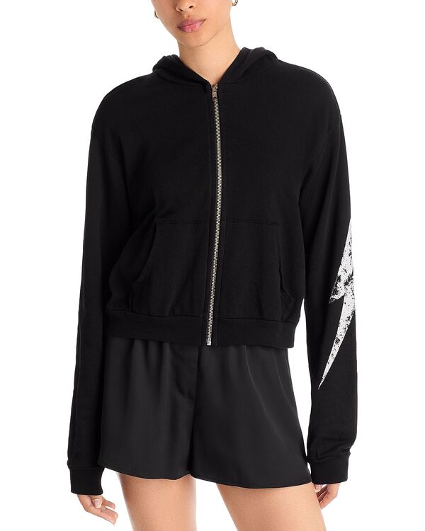 アクア レディース アウター パーカー・スウェット AQUA Mia Zip Hoodie - Exclusive Black ブラック