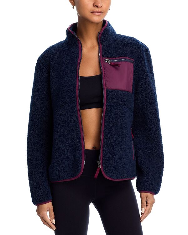 スピリッツフィフティファイブ レディース アウター 上衣・上衣 Splits59 Harrisherpa Jacket Indigo/Dark Cherry インディゴ