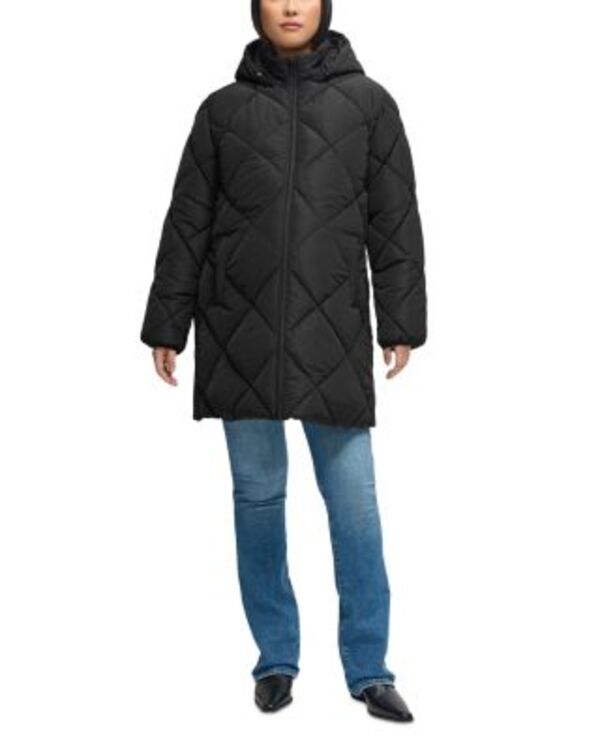 イングリッド\u0026イザベル レディース アウター 厚地の外套 マタニティ Ingrid \u0026 Isabelongline Puffer Maternity Coat Black 黒いこと