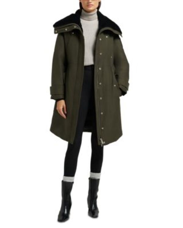 ヘアムースナックル レディース アウター 上衣・上衣 パーカー Moose Knucklestorm Shearling Lined Parka Dark Olive オリーブ