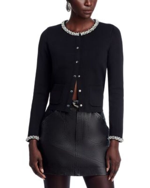 エリータハリ レディース アウター ジャケット・ブルゾン ニット Elie Tahari The Rosa Knit Jacket Noir
