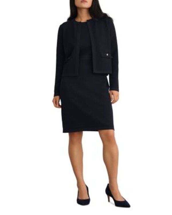ホッブス英国の首都 レディース アウター 上衣・上衣 編み物 HOBBS LONDON Petra Knitted Jacket Hobbs Navy 米国海軍