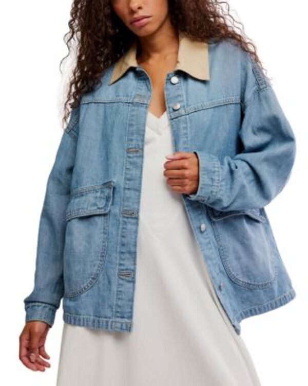 フリーピープル レディース アウター 上衣・上衣 Free Peoplemon Jacket Berry Blue 青色