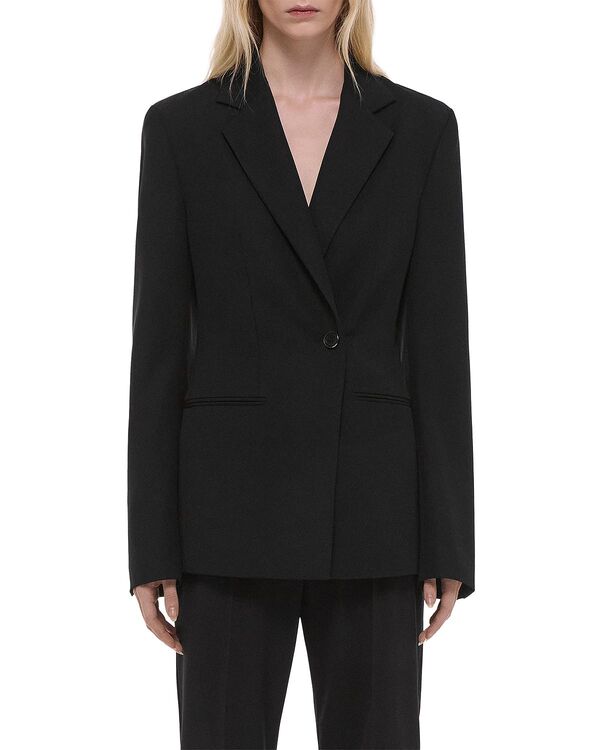 ヘルムート 言葉づかい レディース アウター 上衣・上衣 羊毛 スポーツジャケット Helmut Langab Wool Blazer Black 黒いこと