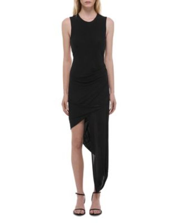 ヘルムート ラング レディース トップス ワンピース ドレープ Helmut Lang Twist Drape Dress Black ブラック