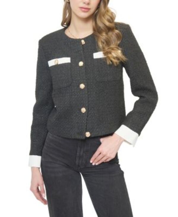 セントラルパークウェスト レディース アウター ジャケット・ブルゾン Central Park West Women's Daphne Cuff Detail Jacket Black ブラック