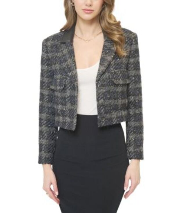セントラルパークウェスト レディース アウター ジャケット・ブルゾン ブレザー Central Park West Women's Colette Lurex Houndstooth Jacket Blazer Black ブラック