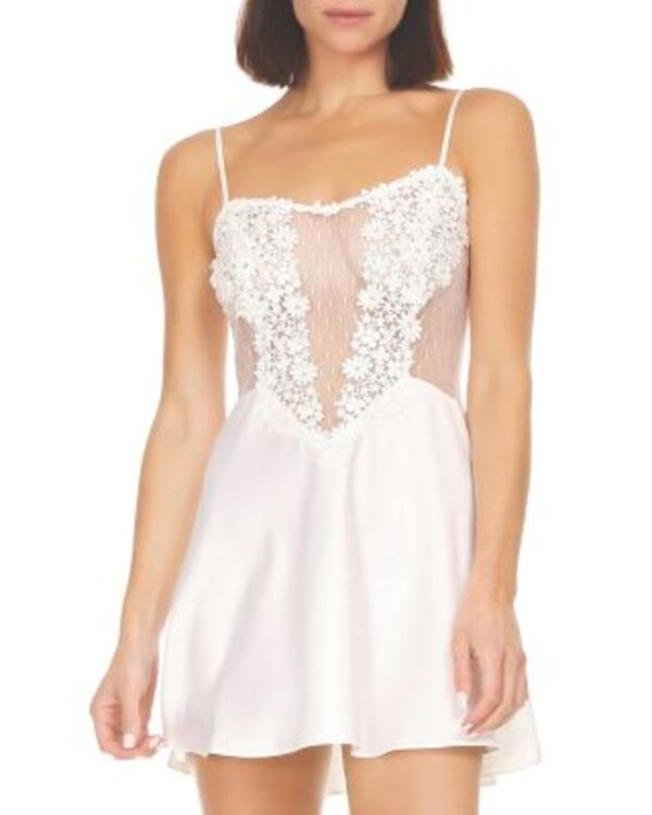 フローラニクルーズ レディース トップス シャツ Flora Nikrooz Showstopper Charmeuse Chemise Ivory アイボリー|ReVida 店