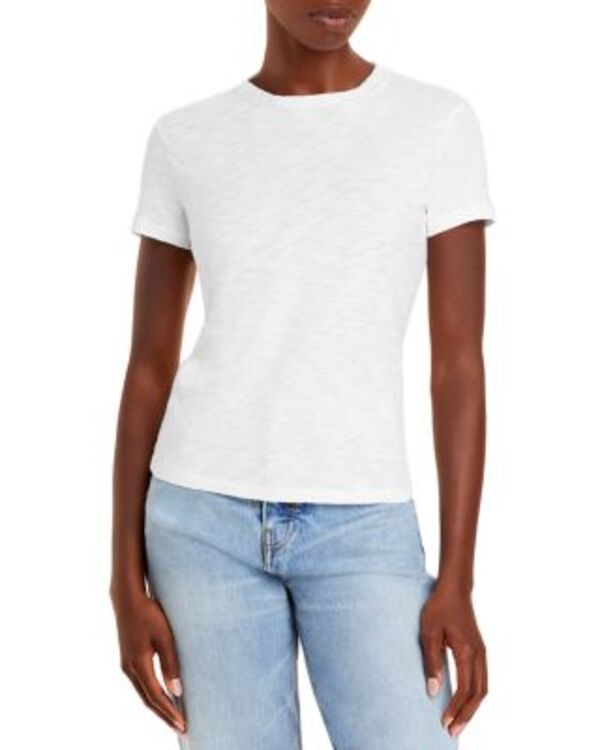 行動論理 レディース トップス プルオーバー 綿織物 Theory Organic-Cotton Tiny Tee White 白いこと