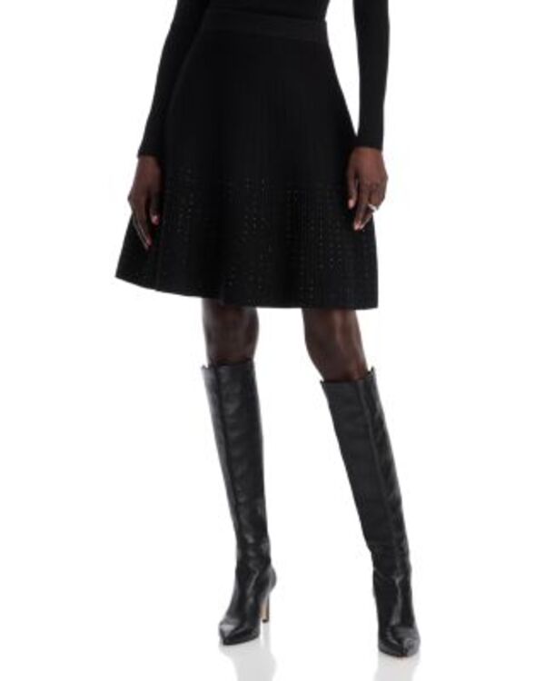 ティー・タハリ レディース ボトムスカート Tahari Pull On Flare Skirt Black ブラック