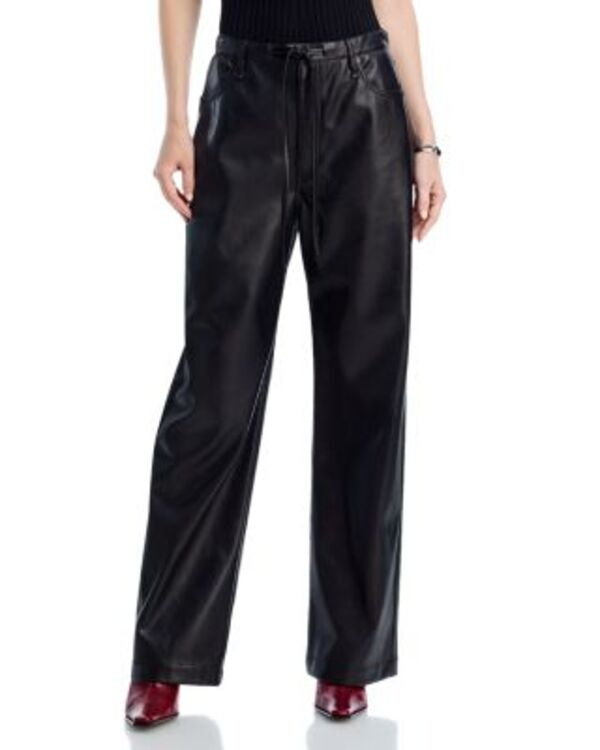 ラグアンドボーン レディース ボトムス カジュアルパンツ レザー フェイクレザー rag & bone Phoebe Faux Leather Pants Black ブラック