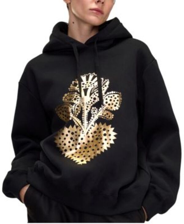 シンシアローレイ レディース アウター パーカー・スウェット プルオーバー Cynthia Rowley Heart of Gold Sweatshirt Black 黒いこと