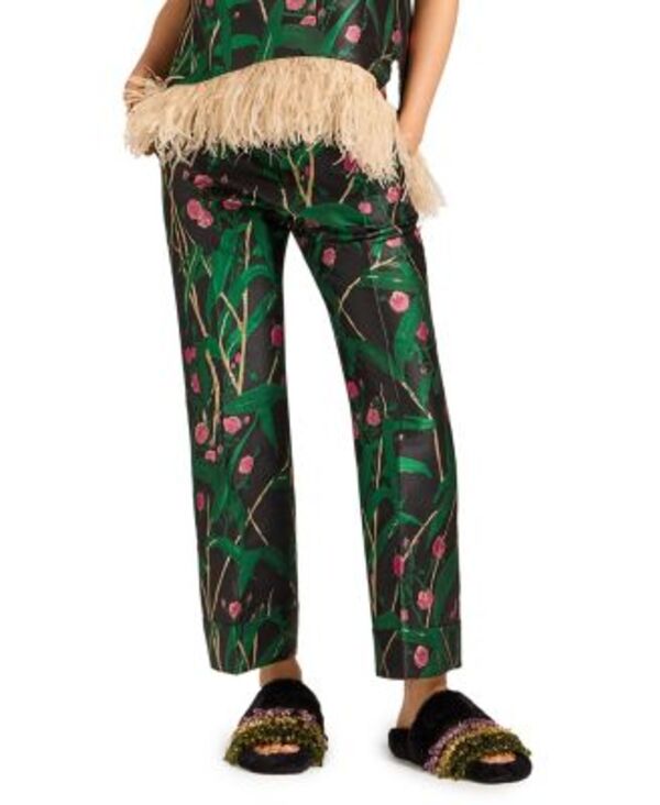 ラ・ダブル・ジェイ レディース ボトムス カジュアルパンツ La DoubleJ Hendrix Pants Bamboo Jacquard Bamboo Jacquard Black ブラック|ReVida 店