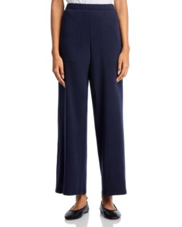 エイリーンフィッシャー レディース ボトムス カジュアルパンツ パイル Eileen Fisher Cozy Brushed Terry Straight Pants Ink｜ReVida 店
