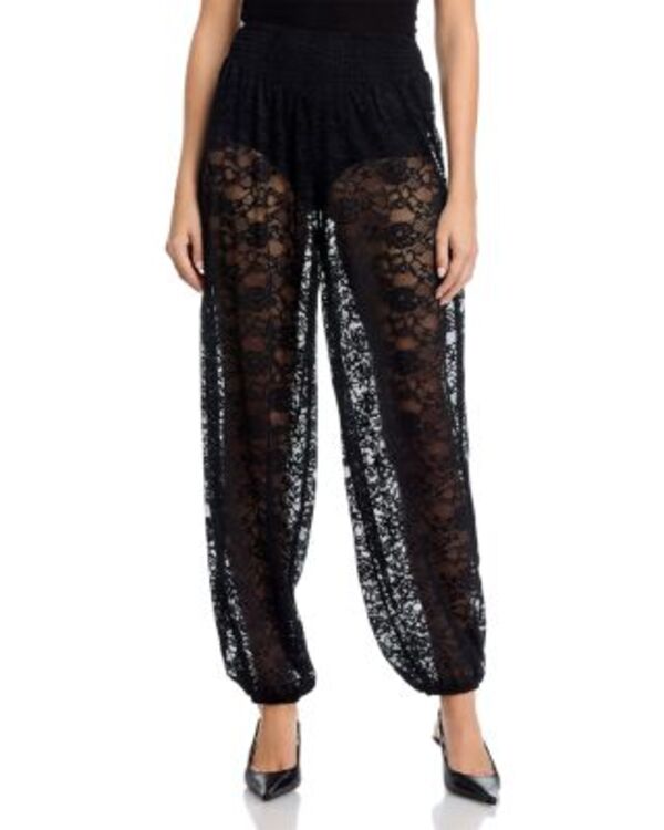 スティーブ マデン レディース ボトムス カジュアルパンツ レース STEVE MADDEN Alara Lace Pants Black ブラック