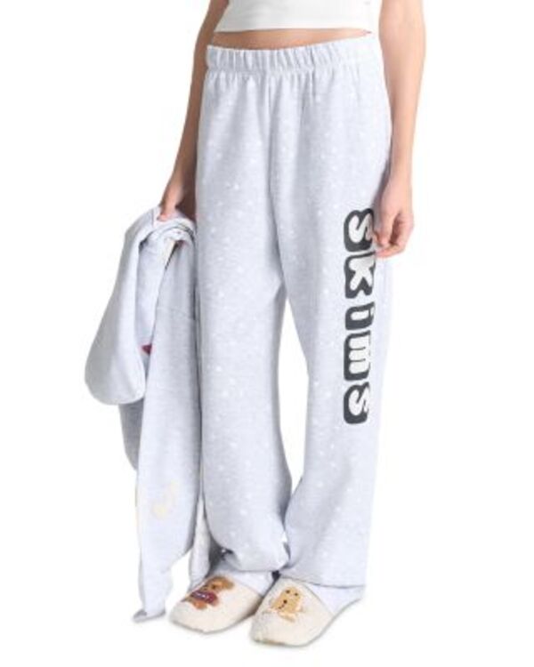 スキムズ レディース ボトムス カジュアルパンツ プリント フリース SKIMSnow Print Fleece Pantsnow Print