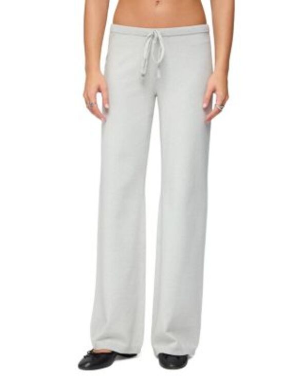 アディクテッド レディース ボトムス カジュアルパンツ ニット Edikted Embryn Knit Pants Light-Grey-Melange グレー｜ReVida 店