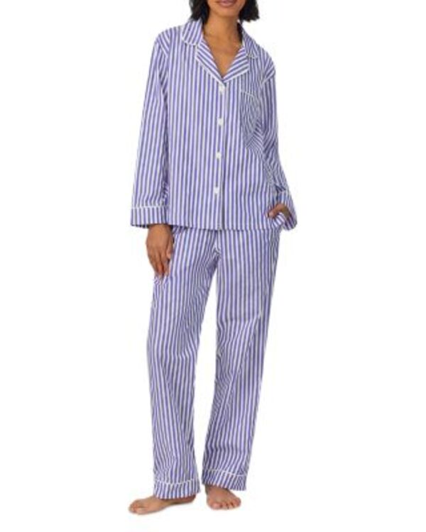 ベッドヘッドパジャマ レディース アンダーウェア ナイトウェア BedHead Pajamastriped Long Pajama Set Navy 3D Stripe ネイビー