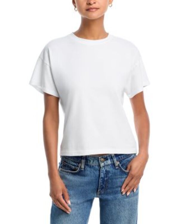 ラグアンドボーン レディース トップス Tシャツ ジャージー rag & bone Kelly Boxy Jersey Tee White ホワイト